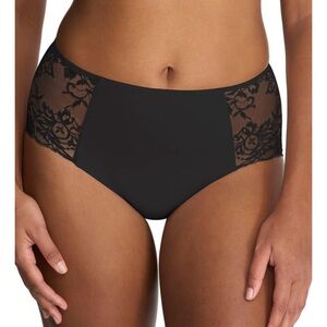 NWT Natori Statement Full Brief Black Lace Panties XXL NEW